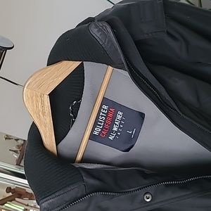 Hollister All Weather Jacket Womens Black Size Large - Gem